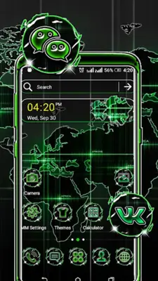 Digital Map Theme Launcher android App screenshot 4